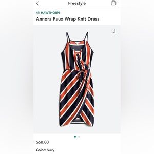 Annora Faux Wrap Knit Dress